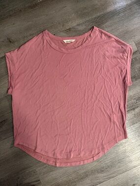 Lucky Brand Dusty Rose Sandwash Tee